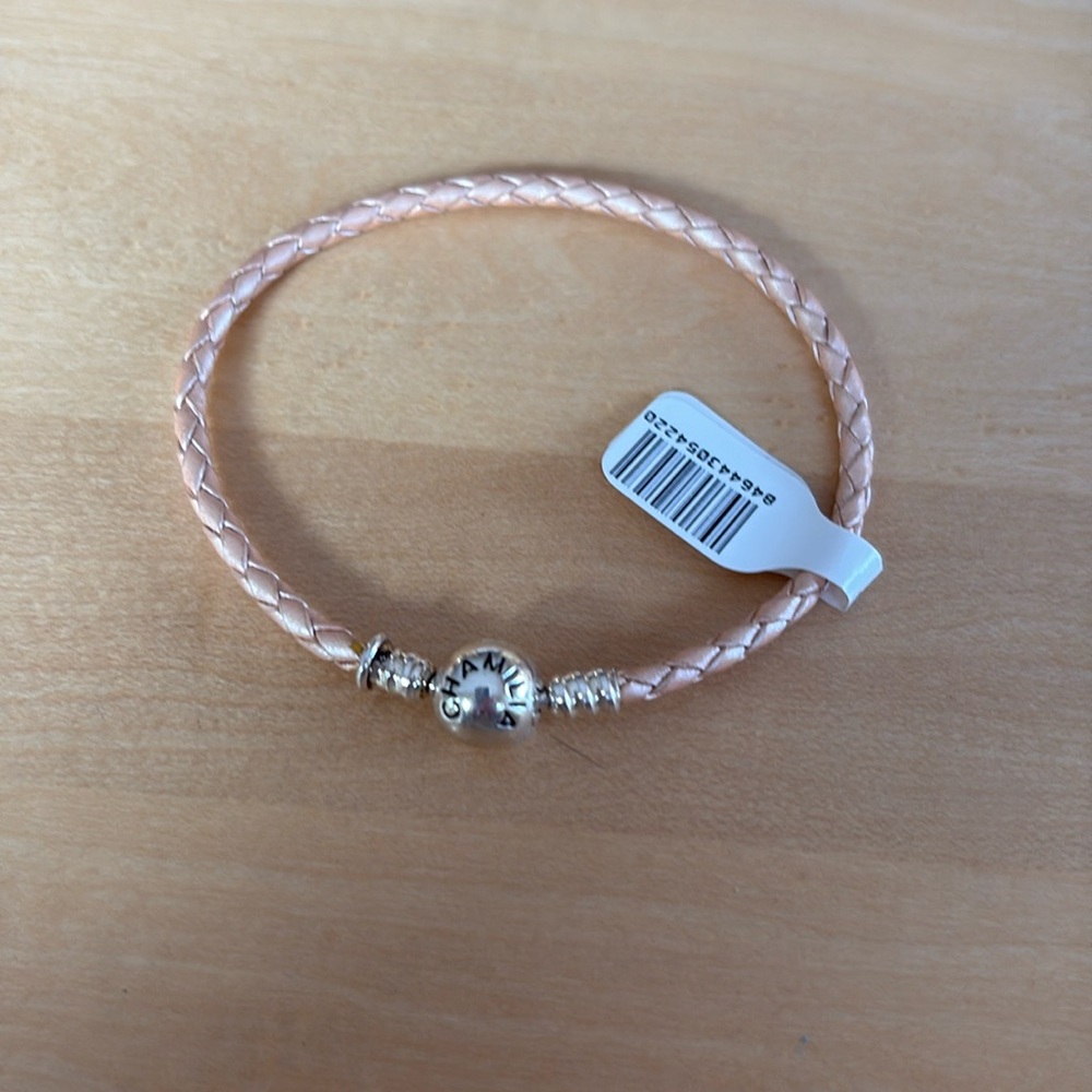 Chamilia Blush Braided Leather Bracelet - Picture 2 of 6
